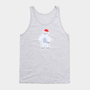 Cute Santa Yeti - Christmas Cryptid Tank Top